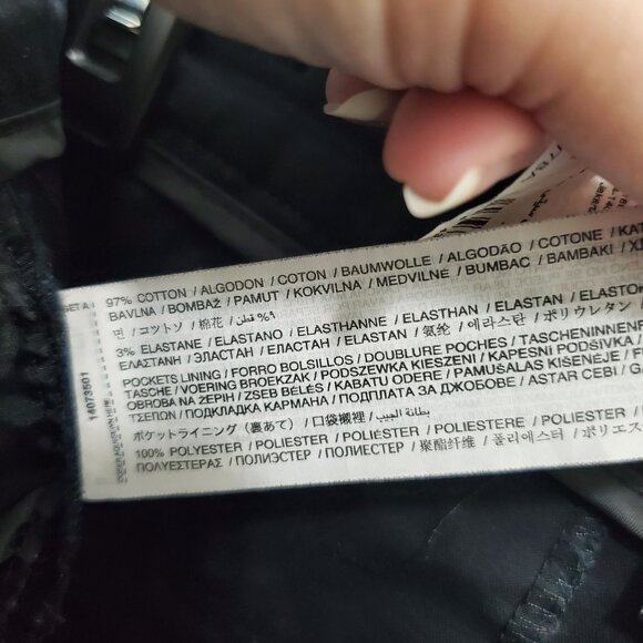 MNG Basics Women's Black Flat Front Slim Ankle Crop Career Pants Size US 10 - Picture 4 of 5